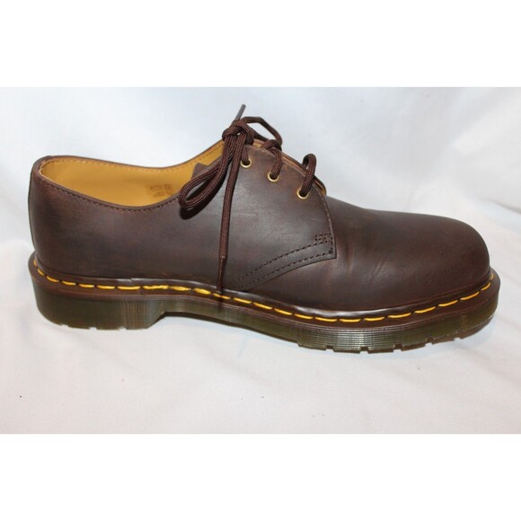 DR MARTENS 1461 BEX LEATHER OXFORD BROWN CRAZY HORSE WOMEN 12 MEN 10 - Picture 4 of 6